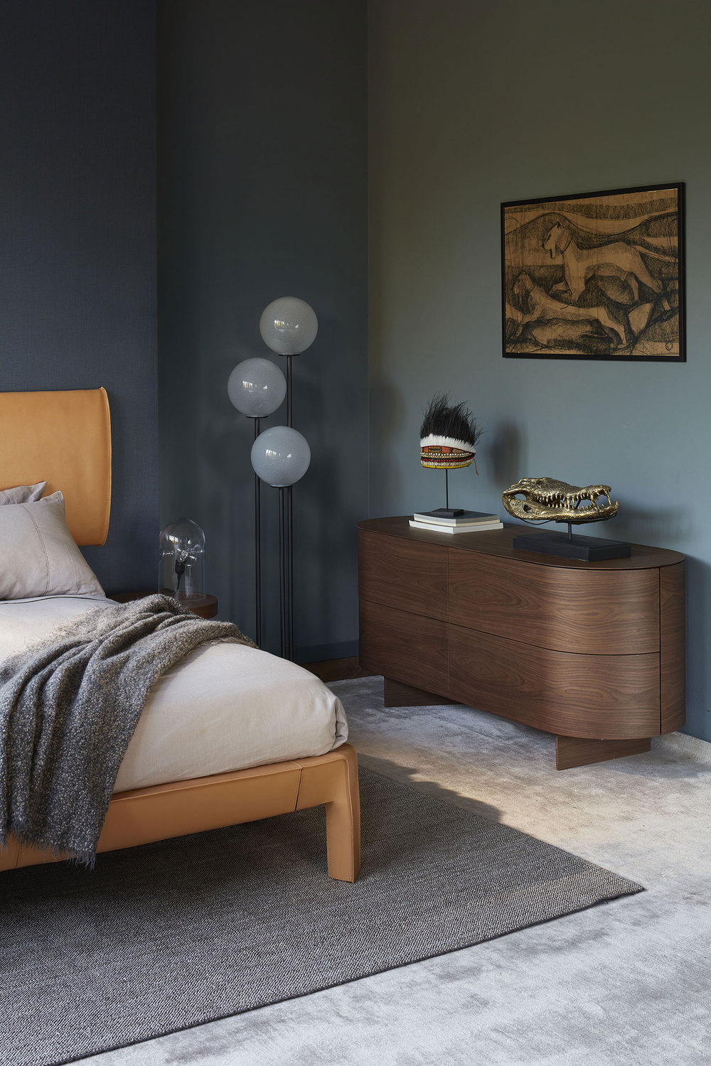 5755 ambientata letti catalogo sleeping collection 2020 l50 cab night mario bellini depasquale maffini cuoio contenitori e librerie 558 rondos patricia urquiola noce canaletto