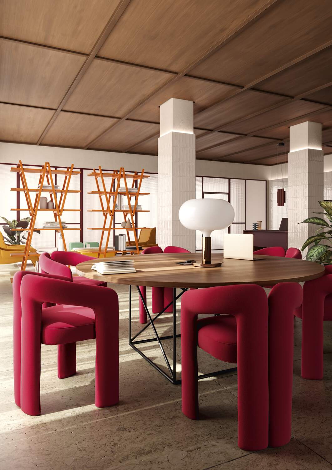 02 ambienti LC15 table de conference Atelier Le Corbusier Paris 1958