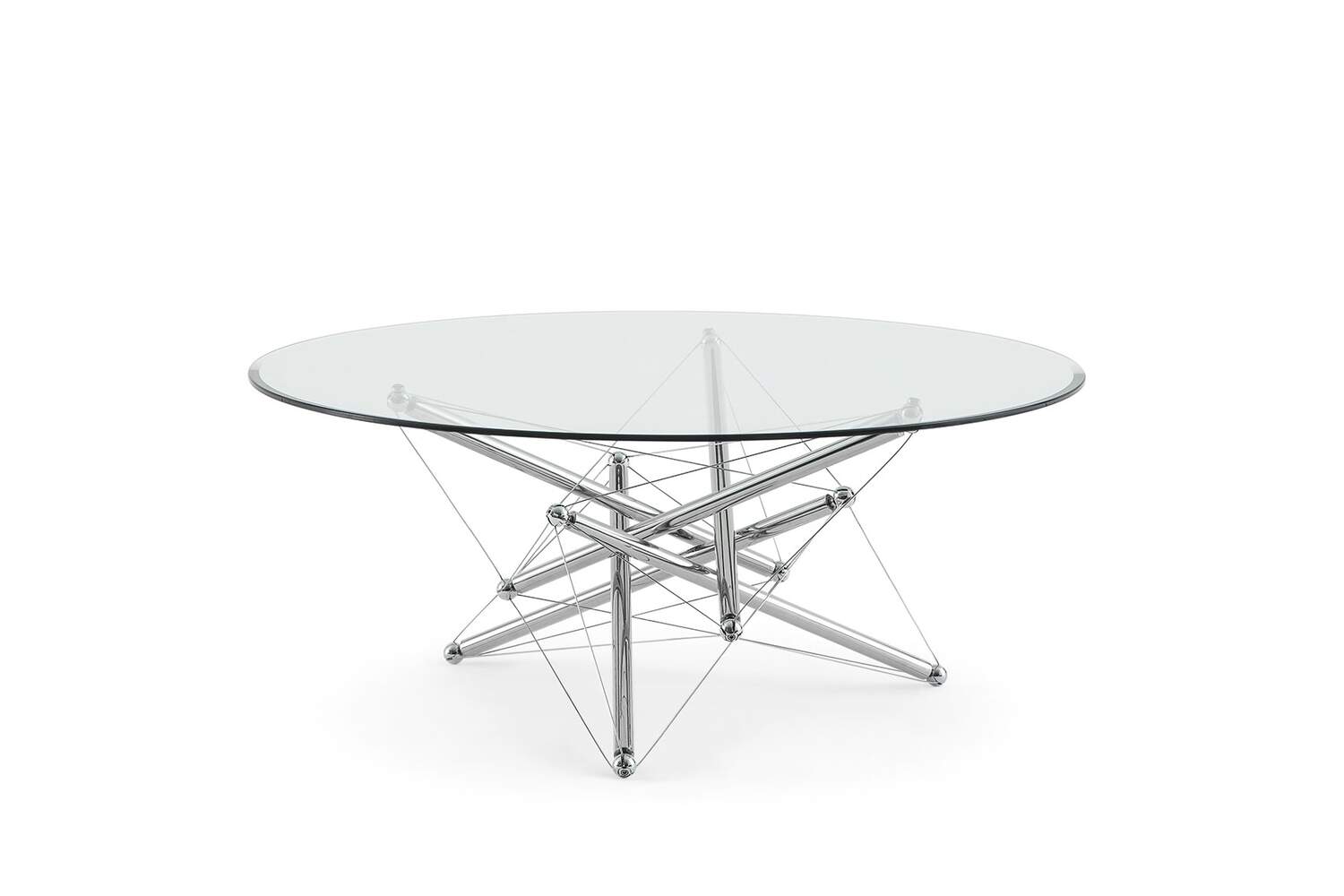 4199 still life tavolini catalogo living products 2019 713 714 theodore waddell alluminio metallo cromato satinato cristallo trasparente